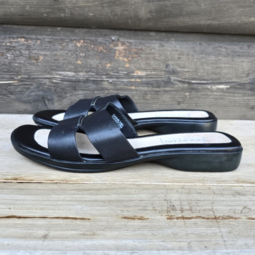 Dockers Rachel Y2K Classic Minimalist  Double Band Comfort Slide Sandal 7M - Picture 9 of 15